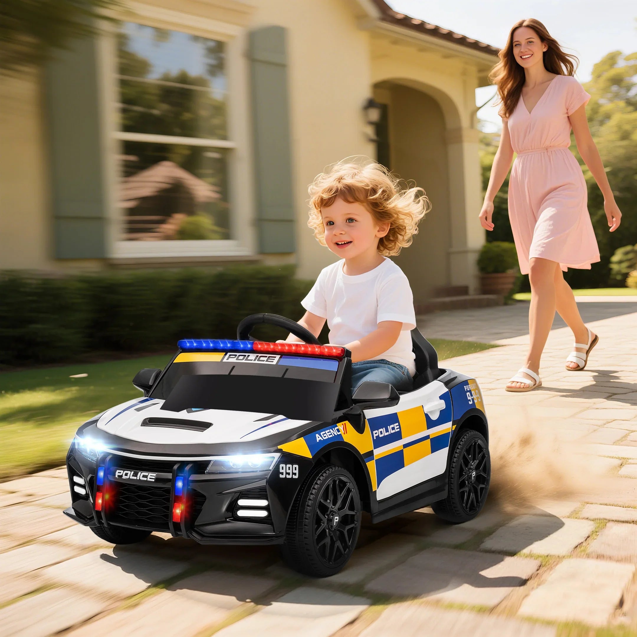 Elbil för Barn - Polis Sport 12V