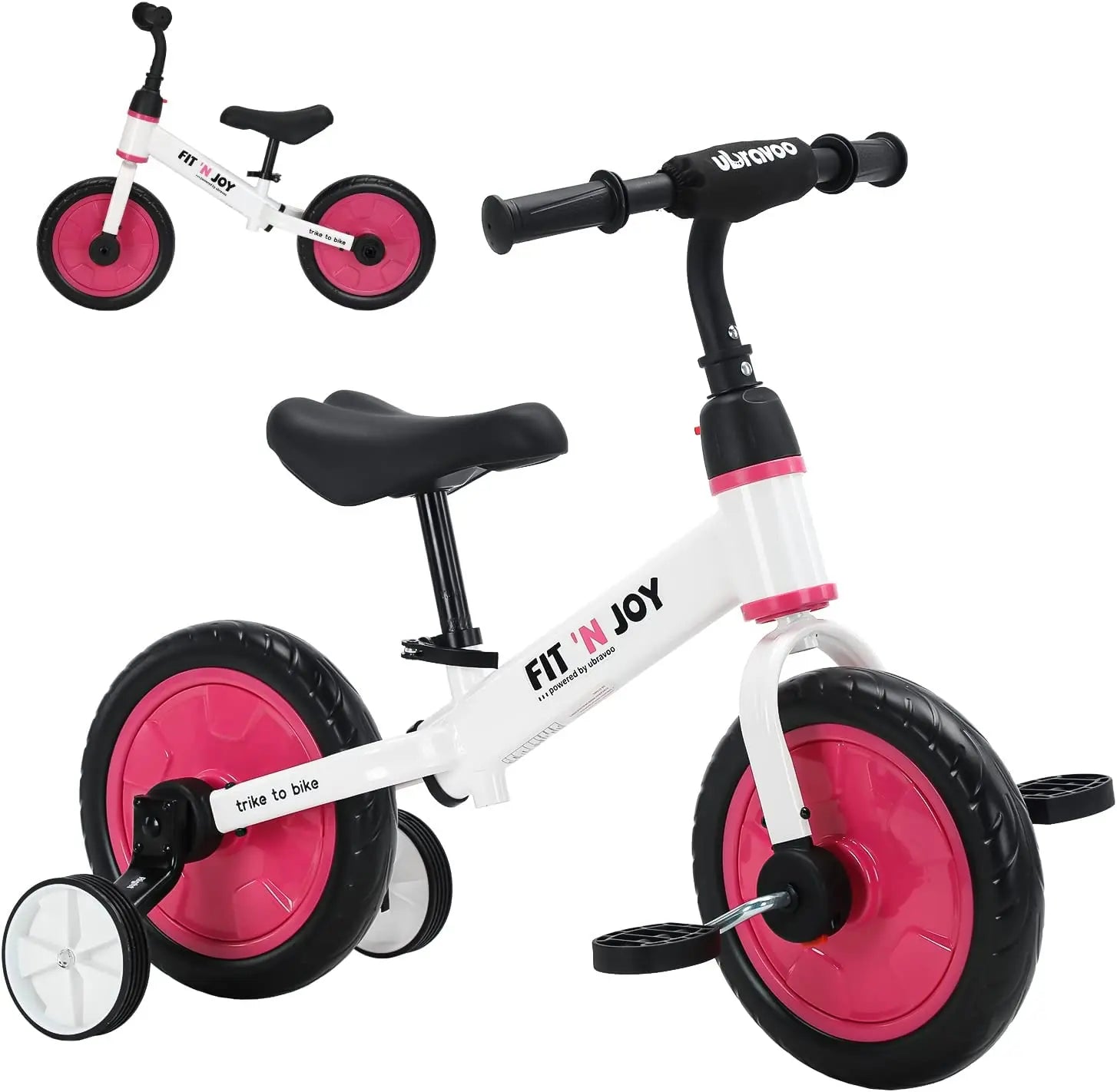 Fit n’ Joy 4-i-1 Balanscykel för Barn 2–6 År