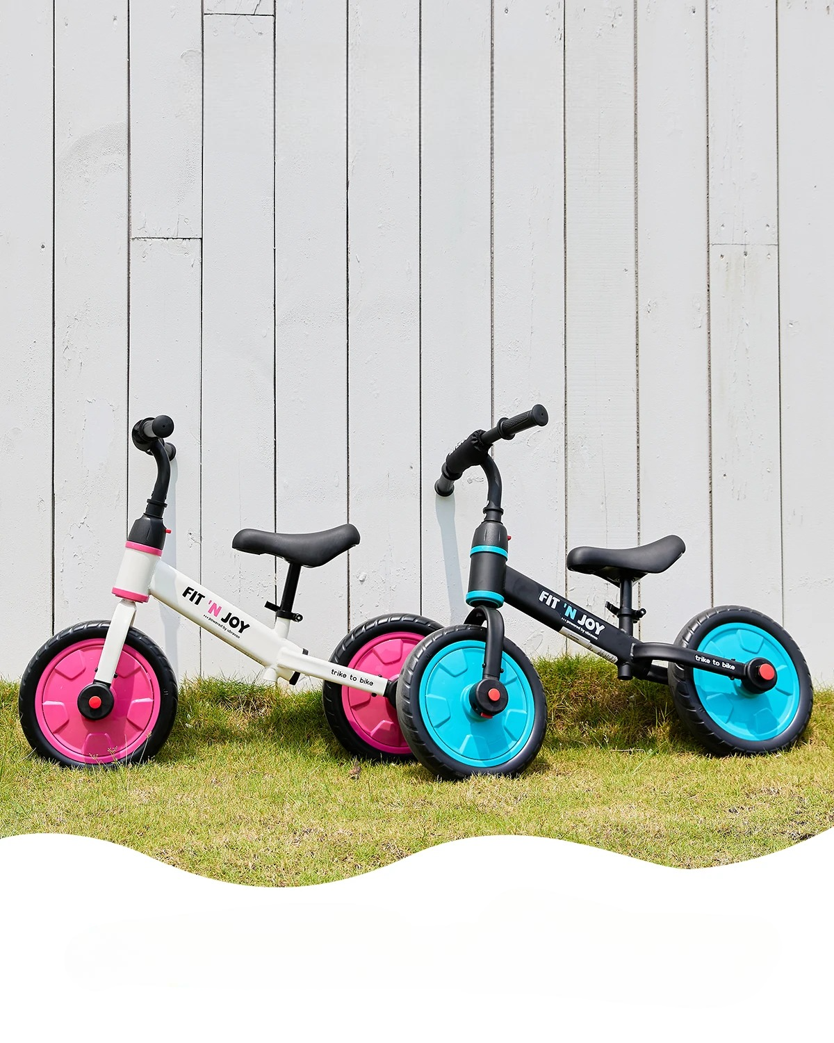 Fit n’ Joy 4-i-1 Balanscykel för Barn 2–6 År