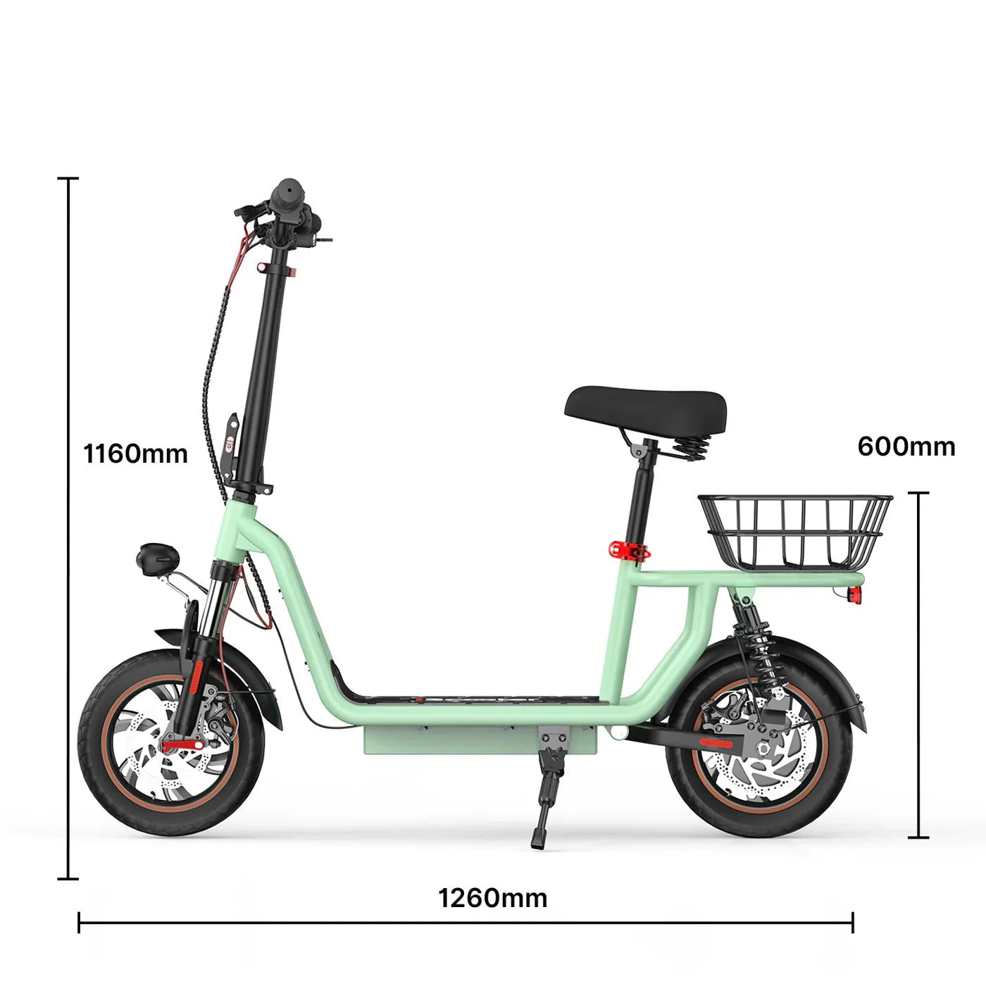 iScooter i12 Elsparkcykel med Sadel