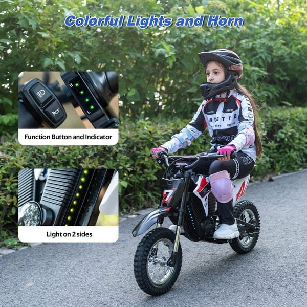 Elektrisk Crossmotor för Barn 300W 12 Tum